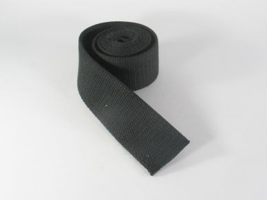Popruh bavlněný černý 40 mm